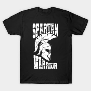 Spartan warrior, white vintage helmet T-Shirt